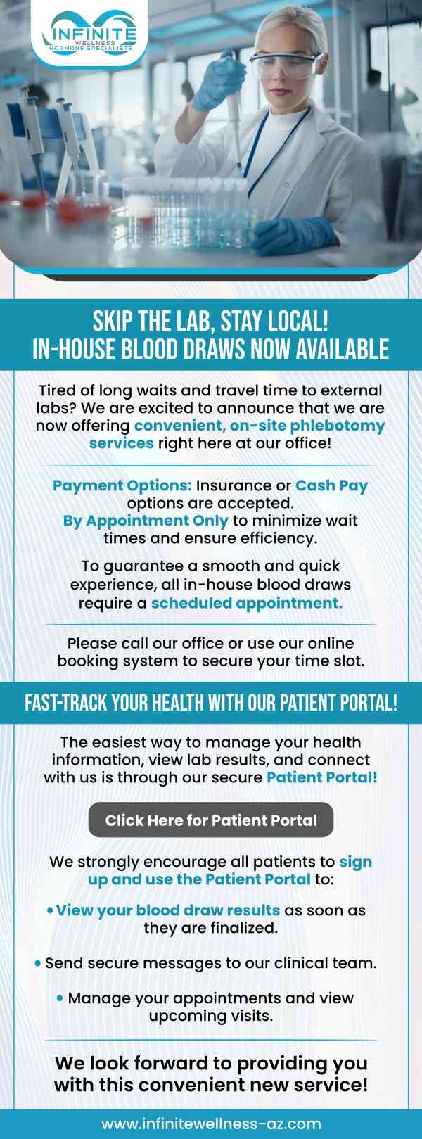 Patients Portal at Infinite Wellness Hormone Specialists in Scottsdale, AZ