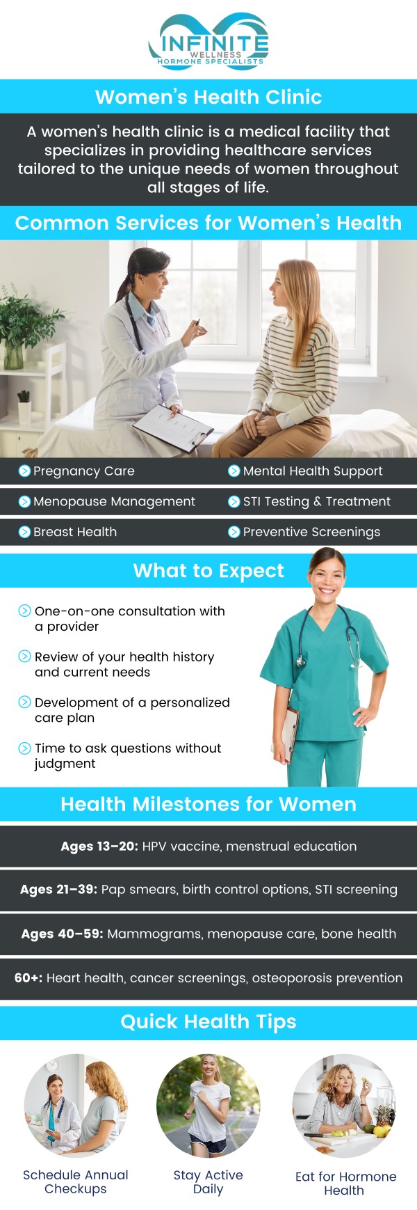 Prioritizing women’s intimate health is essential for overall well-being and quality of life. At Infinite Wellness Hormone Specialists, Dr. Vanessa Mack (Dean), a board-certified doctor, offers valuable insights on intimate hygiene, sexual health, common intimate health issues, and more, providing you with the information you need to maintain your health and confidence. For more information, contact us today or schedule an appointment online. We are conveniently located at 7373 N Scottsdale Road, Suite C140, Scottsdale, AZ 85253. Prioritizing women’s intimate health is essential for overall well-being and quality of life. At Infinite Wellness Hormone Specialists, Dr. Vanessa Mack (Dean), a board-certified doctor, offers valuable insights on intimate hygiene, sexual health, common intimate health issues, and more, providing you with the information you need to maintain your health and confidence. For more information, contact us today or schedule an appointment online. We are conveniently located at 7373 N Scottsdale Road, Suite C140, Scottsdale, AZ 85253.